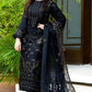 Lawn 3PC Embroidered Shirt with Organza Embroidered Dupatta- 5012