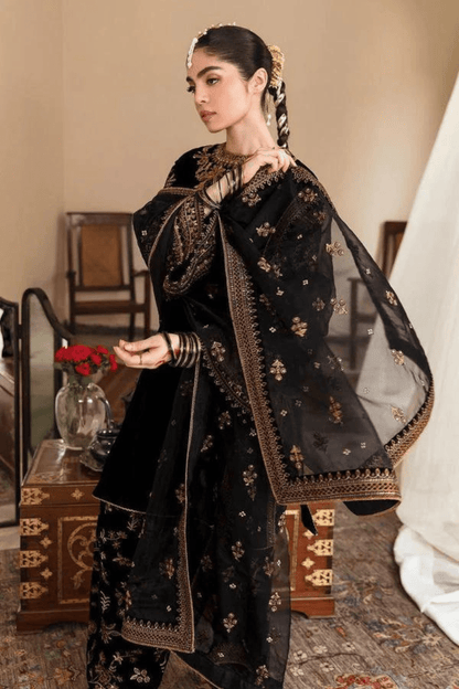Velvet 3PC Embroidered-951 - QQ