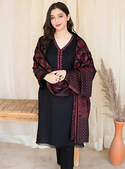 Dhanak 3PC Embroidered-622 - QQ