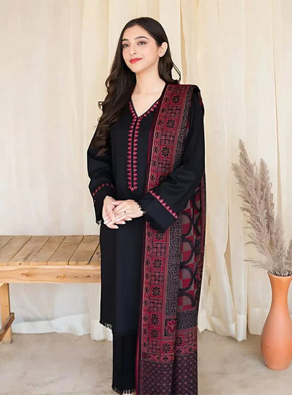 Dhanak 3PC Embroidered-622 - QQ