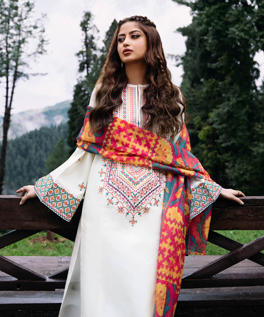 3 Piece Embroidered Lawn