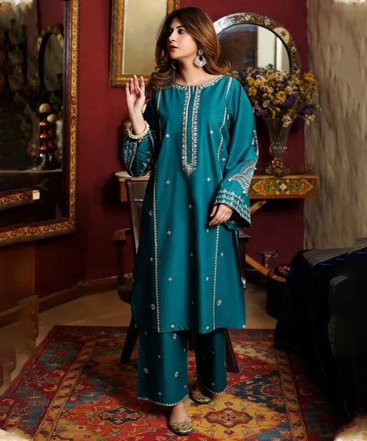 Dhanak-2pc Embroidered-3490 - QQ