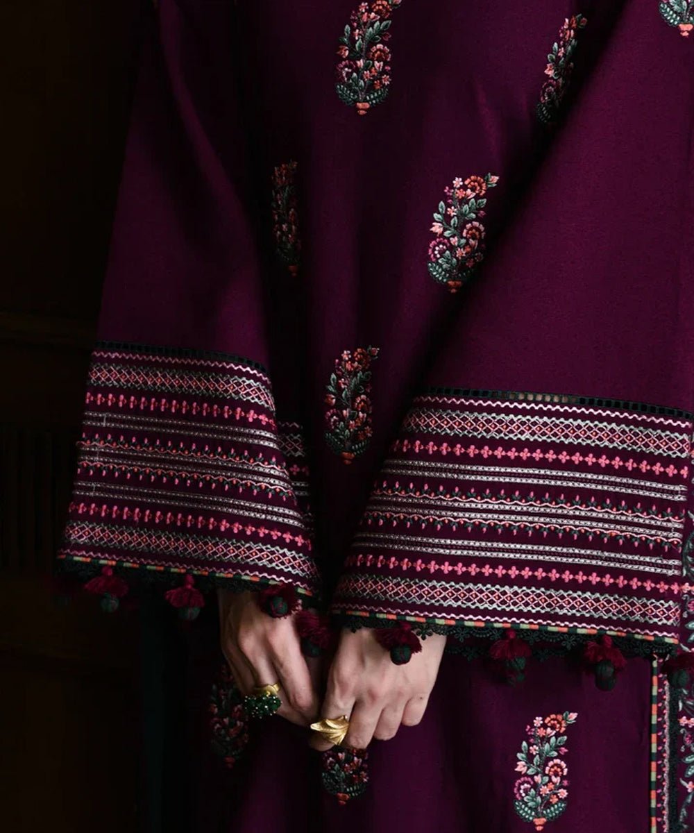 3PC Lawn Embroidered Shirt with Embroidered Dupatta-5168 - QQ