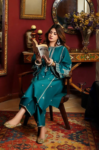 Dhanak-2pc Embroidered-3490 - QQ