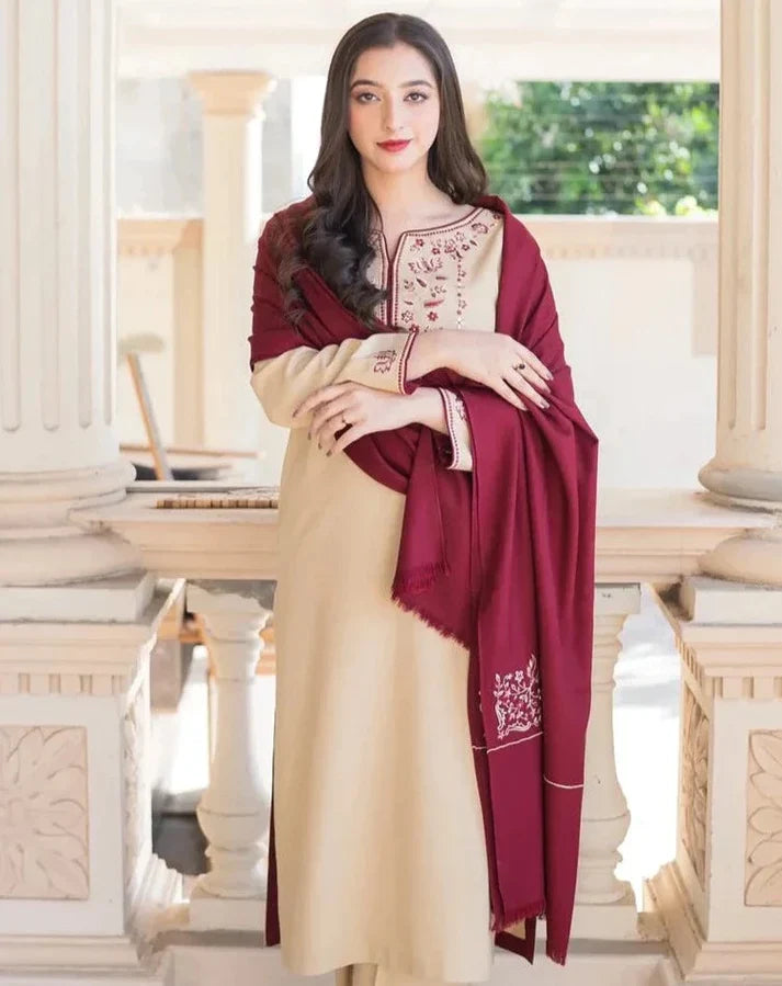 Dhanak 3PC Embroidered Q0297