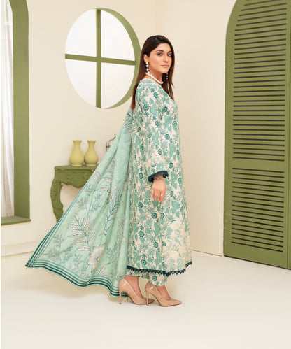 CREATION KHADDAR 3PC WITH KHADDAR PRINTED SHIRT & TROUSER-906 - QQ