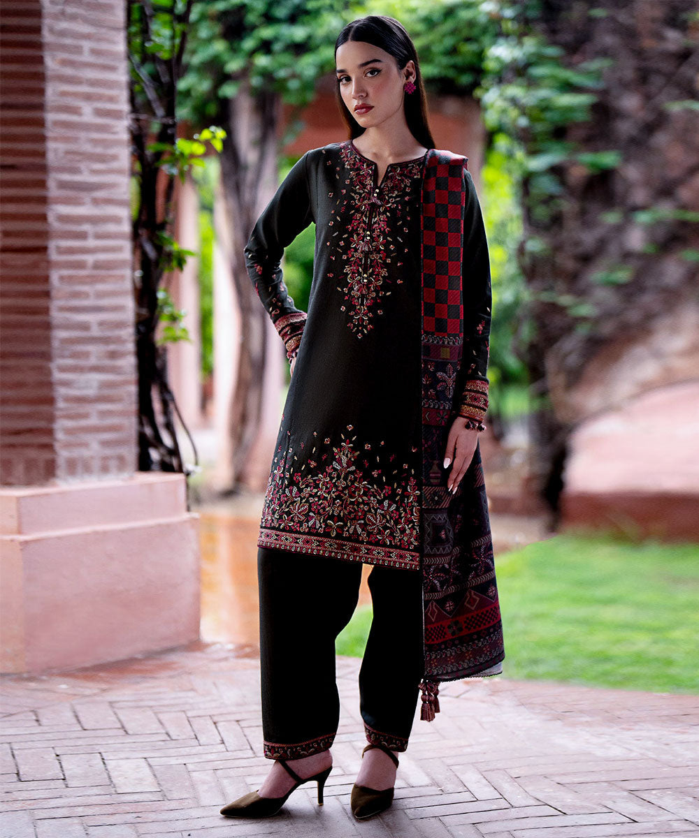 JAZMIN Dhanak 3PC Embroidered Q0460