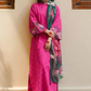 3PC-Printed Lawn Shirt With Voile Printed Dupatta-1541