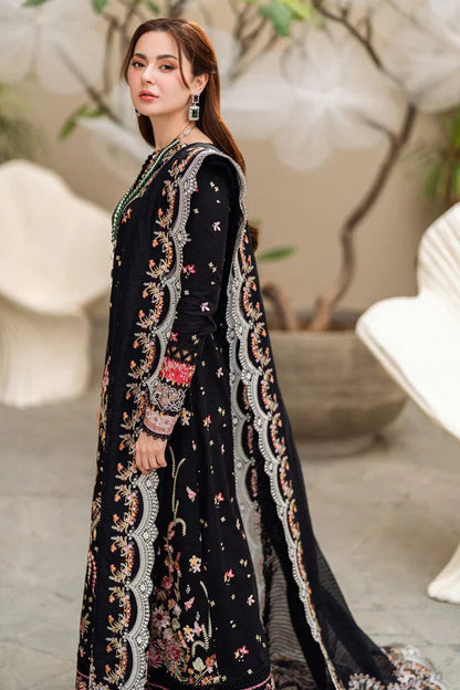 Dhanak-3PC Embroidered Shirt with Organza Embroidered Dupatta-3262 - QQ
