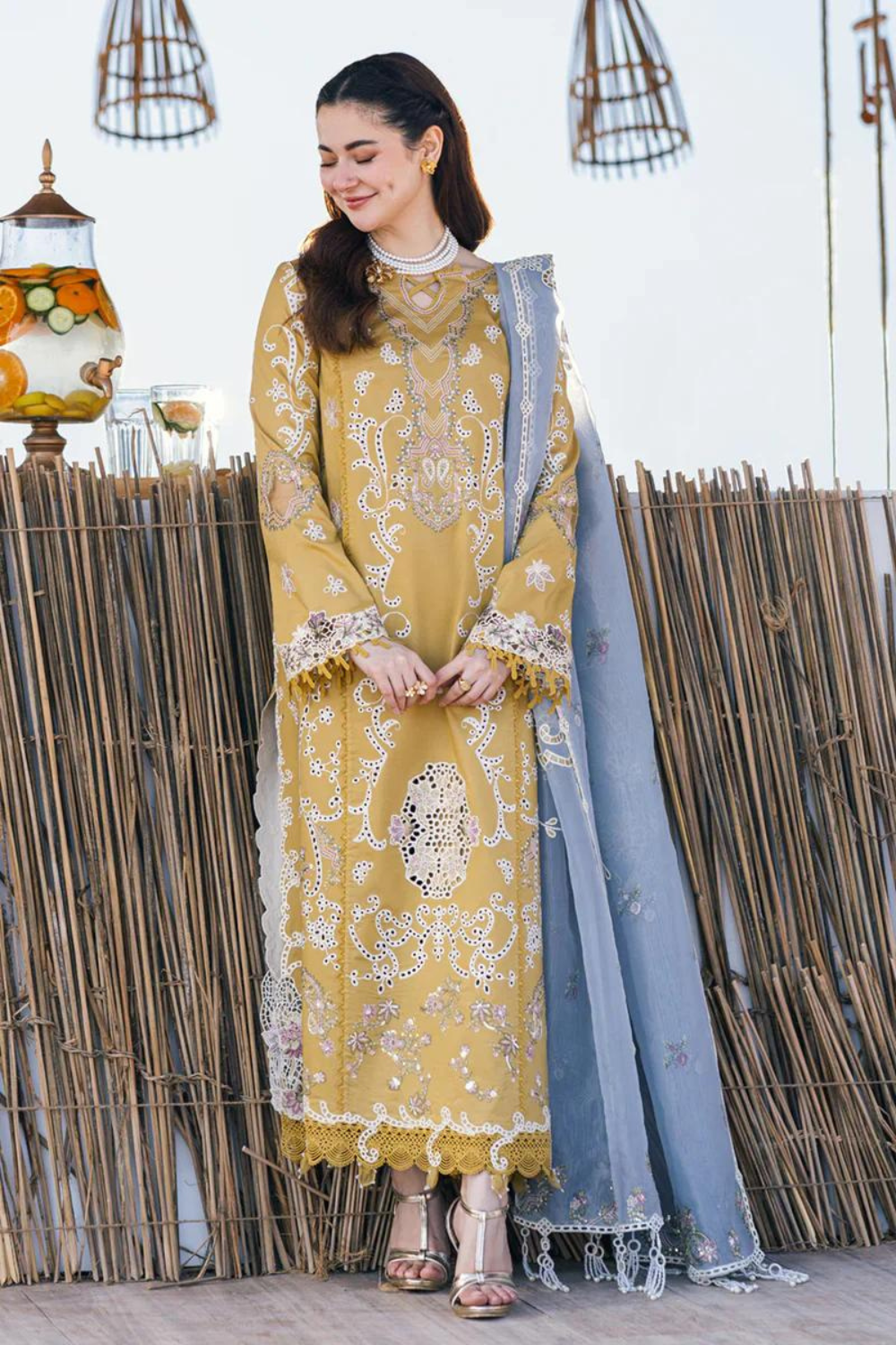 3PC LAWN EMBROIDERED Q480