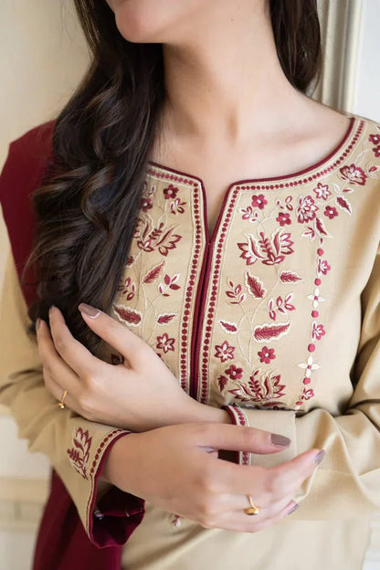 Dhanak 3PC Embroidered-616 - QQ