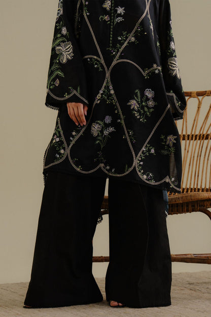 Lawn-3PC Embroidered Shirt with Digital Printed Jacquard Dupatta-1384 - QQ