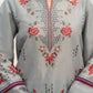 Lawn-3PC Chikankari Embroidered With Digital Printed Jacquard Dupatta-5192