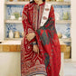 3PC Lawn Embroidered Shirt With Printed Jauqard Dupatta-5154
