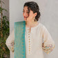 Lawn 3PC Embroidered Shirt with Digital Printed Jauqard Dupatta- 5018