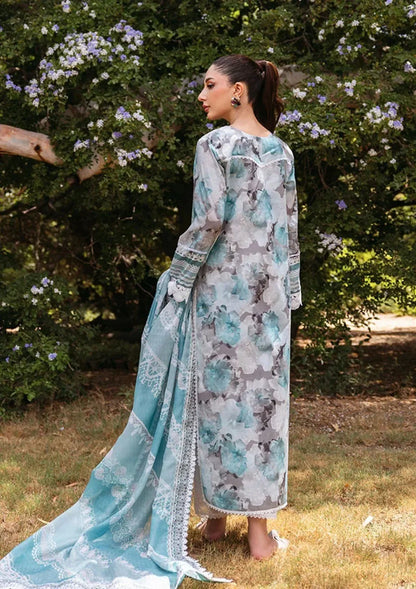 3PC Lawn Printed Shirt With Digital Printed Dupatta-1624 - QQ