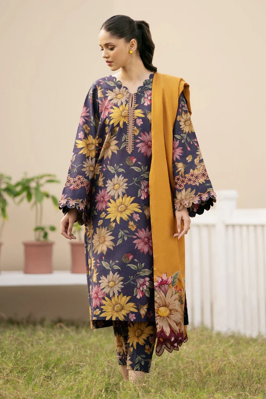 Baroque 3Pcs Digital Lawn Printed Q636