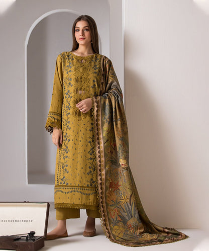 SOBIA NAZIR 3PC DHANAK EMBROIDERED-686 D - QQ