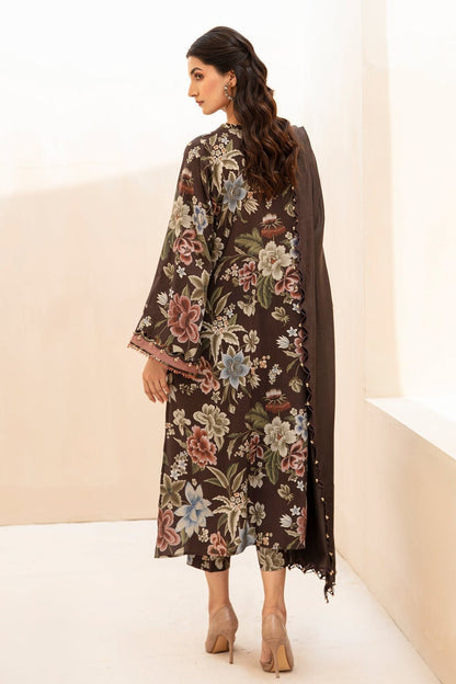 BAROQUE - 3PC Lawn Printed Shirt With Voile Printed Dupatta-1510 - QQ