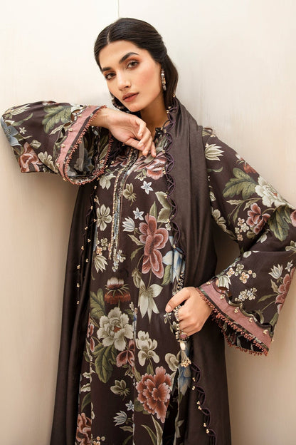 BAROQUE - 3PC Lawn Printed Shirt With Voile Printed Dupatta-1510 - QQ