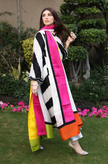 LULUSAR Silk 3PC Digital Printed-866 - QQ