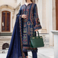 Dhanak 3PC Embroidered Shirt with Dhanak Embroidered Dupatta-3384