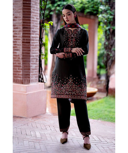 JAZMIN 3PC Dhanak Embroidered Shirt With Printed Dupatta-678 - QQ