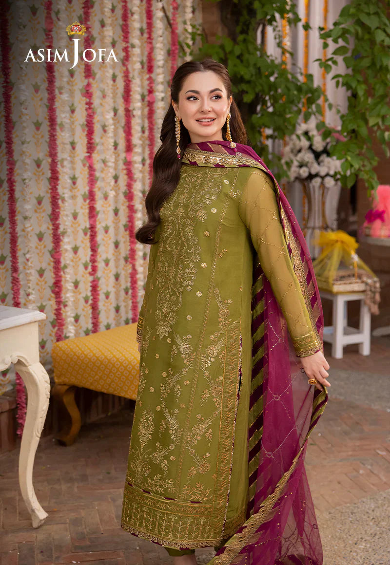 Lawn 3PC Embroidered With Chiffon Embroidered Dupatta-5020