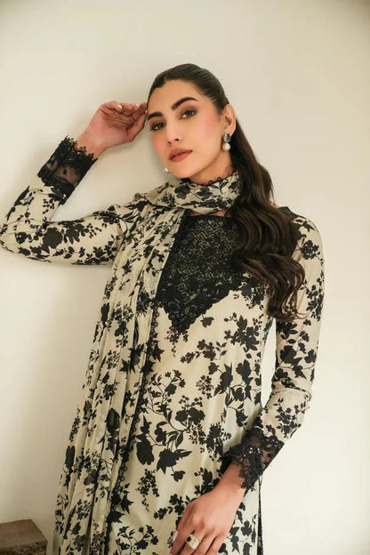 Karandi-3PC Digital Printed Shirt with Karandi Digital Printed Dupatta -1716 - QQ