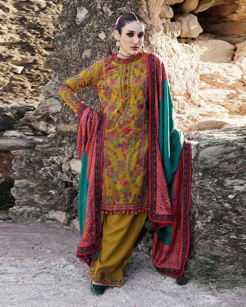 Dhanak 3PC Embroidered Q0367