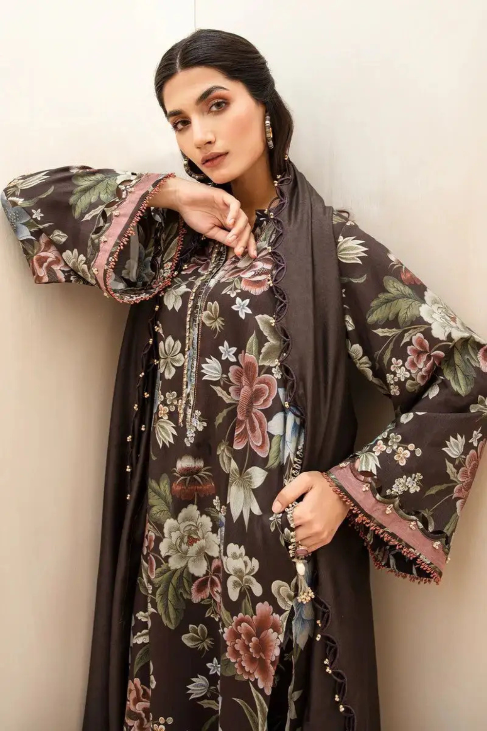 Baroque Khaddar 3PC Printed Q0473