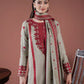 Lawn 3PC Embroidered Shirt with Organza Embroidered Dupatta-1211