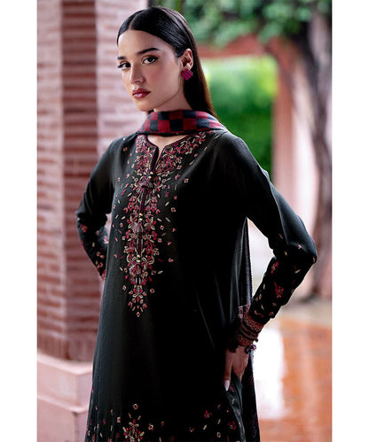JAZMIN 3PC Dhanak Embroidered Shirt With Printed Dupatta-678 - QQ