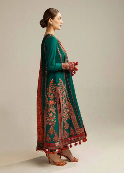 Lawn-3PC Embroidered with Digital Printed Jacquard Dupatta-5113 - QQ