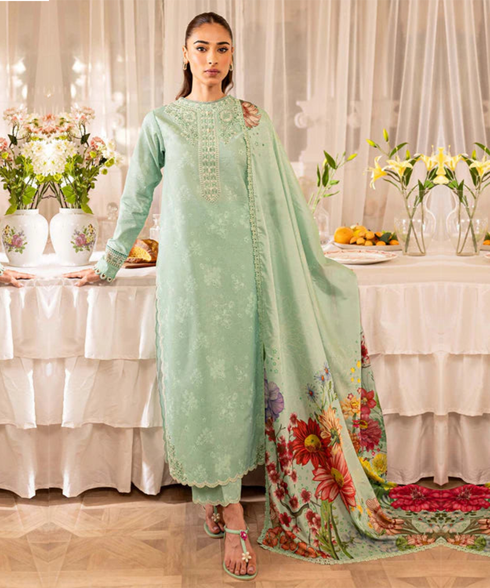 Dhanak 3PC Embroidered Q0366