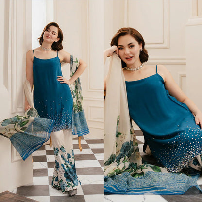 LULUSAR Silk 3PC Digital Printed-869 - QQ