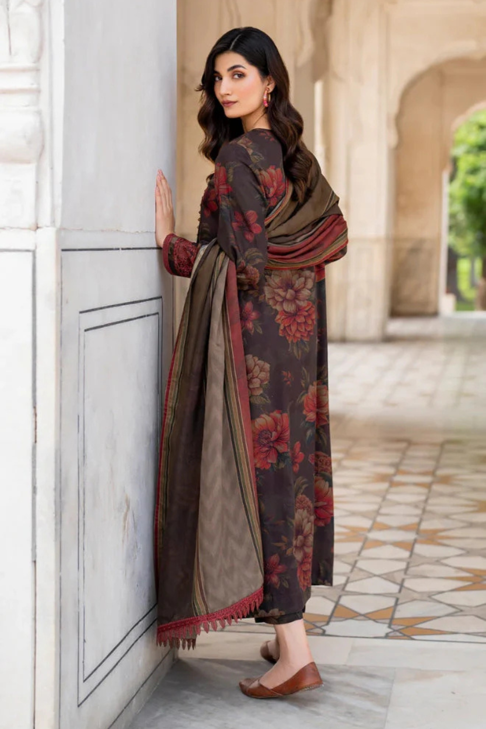 Baroque Khaddar 3PC Printed Q0474