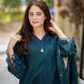 3PC Dhanak Embroidered Shirt with printed funcy dupatta -3438