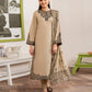 GRANEUT 3PC Dhanak Embroidered Shirt With Printed Dupatta-680