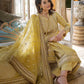 Linen 3PC Embroidered with Organza Sequins Embroidered Dupatta -583