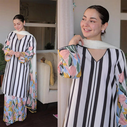 LULUSAR Silk 3PC Digital Printed-865 - QQ