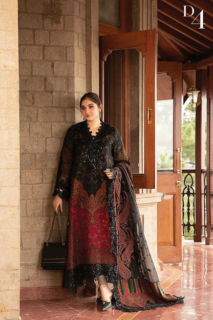 3PC KARANDI PRINTED SHIRT WITH KARANDI PRINTED DUAPTTA AND TROUSER -1709 - QQ