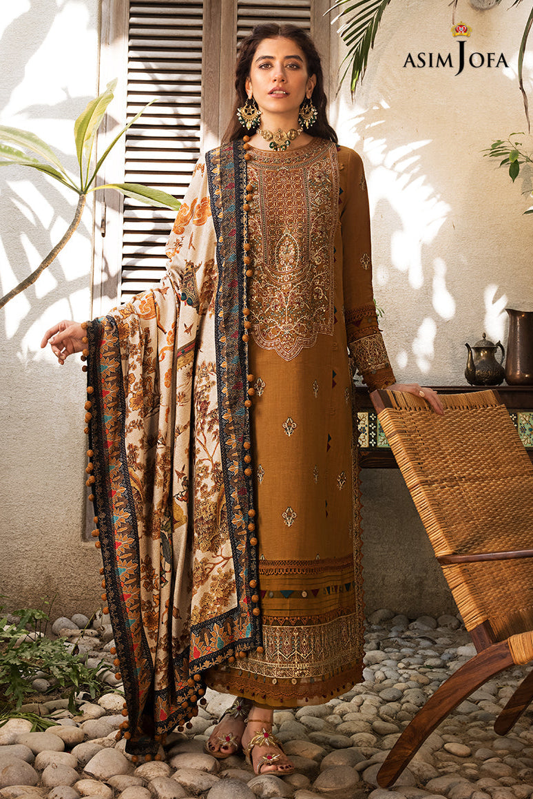Lawn-3PC Embroidered Shirt With Digital Printed Jauqard Dupatta-5139