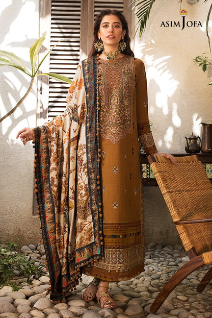 Lawn-3PC Embroidered Shirt With Digital Printed Jauqard Dupatta-5139 - QQ