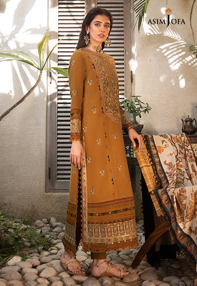 Lawn-3PC Embroidered Shirt With Digital Printed Jauqard Dupatta-5139 - QQ