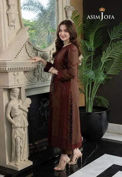 Lawn 3PC Embroidered With Chiffon Embroidered Dupatta-5016 - QQ