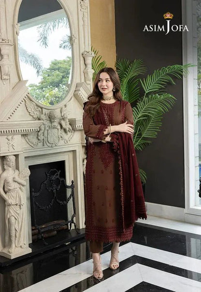 Lawn 3PC Embroidered With Chiffon Embroidered Dupatta-5016 - QQ