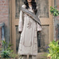 IZEL MUSAFIR 3PC Dhanak Embroidered Shirt With Digital Printed Shawl-257