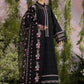 Dhanak -3PC Embroidered Shirt With Organza Embroidered Dupatta-3284