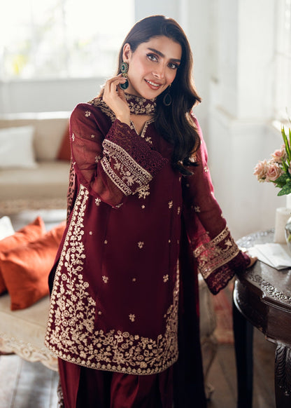 Lawn-3PC Embroidered Shirt With Embroidered Cotton Viscose Dupatta-5169 - QQ